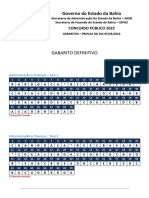 FGV 2022 Sefaz Ba Agente de Tributos Estaduais Administracao e Financas Gabarito