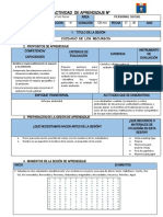 Sesion P.S Cuidado Con Los Recursos