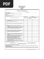 Checklist T1 Position