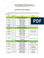 2021 ABRP Pre-Week Schedule