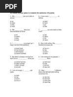 Examen 1er Parcial Inglés IV