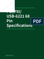 PCIPXIUSB-6221 68 Pin Spec