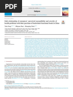 Path Relationship of Consumers Perceived Susceptibility and Severi 2022 Hel