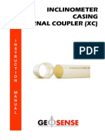 Inclinometer Casing External Coupler (XC) : I N S T R U C T I O N M A N U A L