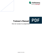 SafeLearn - Trainee S Manual