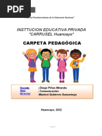 Carpeta Pedagógica 2022 SECUNDARIA Carruselxd