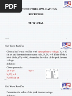 Eee242 Tutorials On Semiconductors Applications - Rectifiers