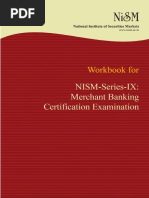 NISM Series IX Merchant Banking Workbook February 2019