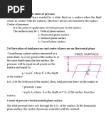 Pressure On Horizontal Vertical Surface