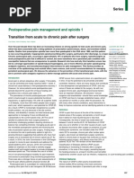 Transicion Dolor Agudo A Cronico Postoperatorio