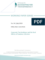 TA - Bruehne, A. and Jacob, M., 2019. Corporate Tax Avoidance and The Real Effects of Taxation: A Review.