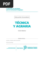 Cuadernillo de Actividades 1ra Entrega Educacion Tecnica y Agraria Continuemos Estudiando