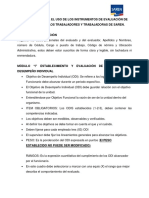 Instructivo para El Llenado de Los Instrumentos SAREN