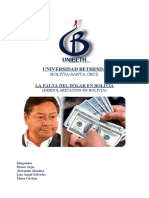 2.0 La Falta Del Dólar en Bolivia