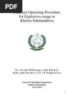 SOP For Usage of Explosives in KP