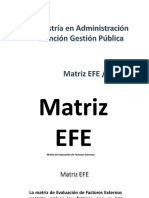 Matriz Efe y Efi