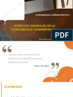 Aspetos Generales Contabilidad Administrativa