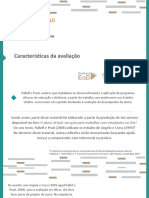 Características Da Avaliação - Versão Final