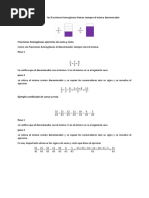 Fracciones Homogéneas