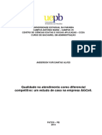 Anderson Yuri Dantas Alves - 2014 - QUALIDADE NO ATENDIMENTO COMO DIFERENCIAL COMPETITIVO UM ESTUDO DE CASO NA EMPRESA ALÔCELL