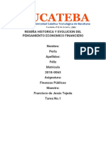 Reseña Historica y Evolucion Del Pensamiento Economico Financiero