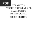 Formatos Formularios para El Diagnóstico Institucional