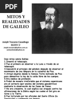 Mitos y Realidades de Galileo