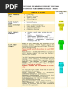 INDUSTRIAL TRAINING REPORT MGT666 Suggested Date - MARCH 2023