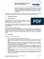 Decription of The QM-Certification Procedure 13485 MDD E