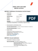 Menthol Crystal MSDS - Elchemy