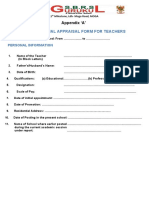 Annual Appraisal Forms