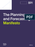 Planning & Forecasting Manifesto