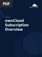 Owncloud Subscription Overview