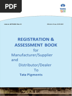 TATA PIGMENT Vendor Registration & Assessment Form For Manufacturer - TPL