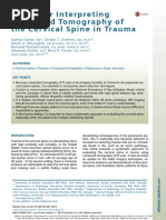 Pearls - Trauma de Columna Cervical