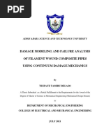 Damage Modeling & Failure Analysis of Filament Wound Composite Pipes Using Continuum Damage Mechanics