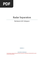 Radar Separation: Bucharest ACC Airspace