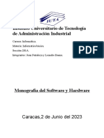 Monografia de Software y Hardware