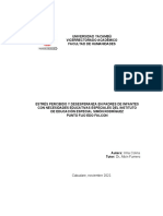 Relacion Ente El Estres Percibido y Deseperanza en Infantes Con Discapacidad