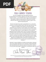 Documento Carta A4 de Reyes Magos para Niños Buenos Dibujada A Mano en Color Pastel