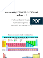 Aspectos Gerais Dos Elementos Do Bloco D - 2022