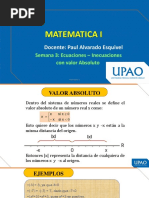 Semana 3 - Ecuaciones - Inecuaciones Con Valor Absoluto