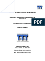 Ensayo de Omar Geronimo Urtiz Desarrollo Psicoemocional