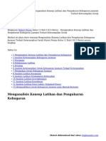 Menganalisis Konsep Latihan Dan Pengukuran Kebugaran Jasmani Terkait Keterampilan Gerak