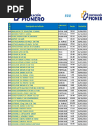 LISTA de PRECIOS Pioneros Ok Listo