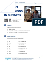 Common Expressions in Business American English Student