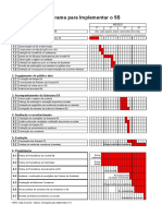 1 - Cronograma para Implementar o 5S