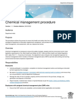 Chemical Management Procedure