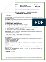 Plan de Clase Depsicologia 1º Curso - Ciencias Sociales 28-04-2020