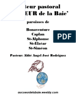 Secteur Pastoral Au CŒUR de La Baie': Paroisses de Bonaventure Caplan St-Alphonse St-Elzéar St-Siméon